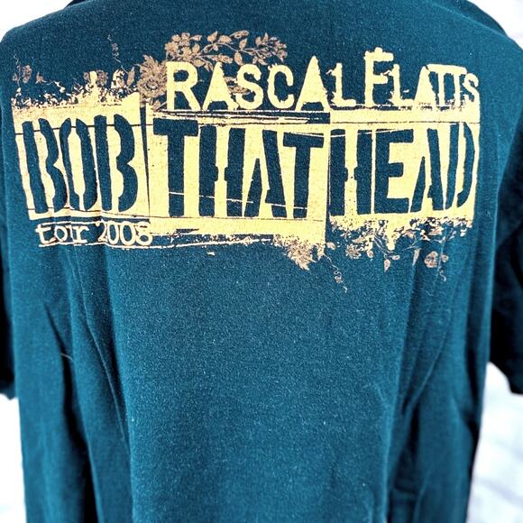 Rascal Flatts "Bob That Head" Tour Tee Shirt 2008 L - Picture 6 of 6